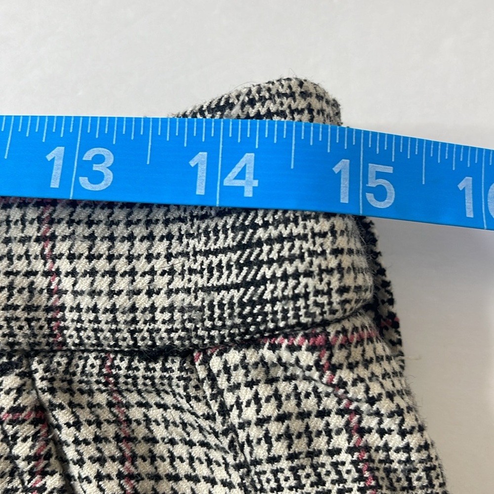 American Eagle Super High Rise Skinny Trousers Black Plaid Size 6 - Picture 10 of 12